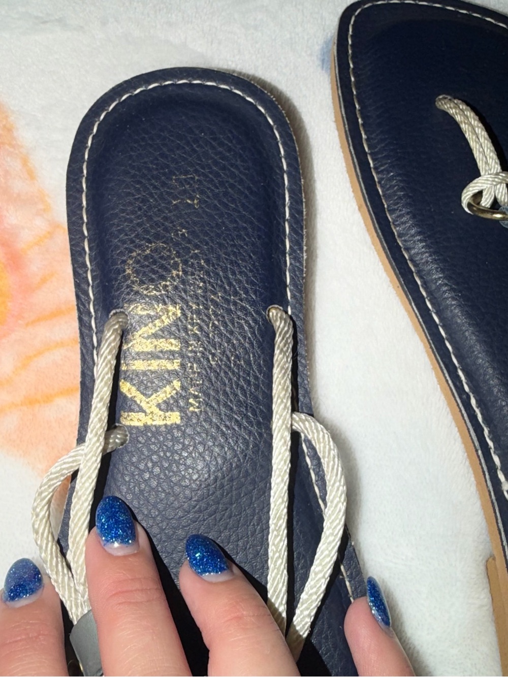 Women’s Navy Rope Gladiator Kino Sandals - Picture 3 of 4